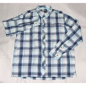 Simms Guide Series Men's Long Sleeve Button Front Fishing Hiking Shirt Size XL